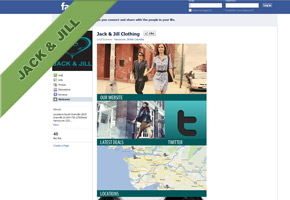 Jack & Jill Clothing Facebook Page